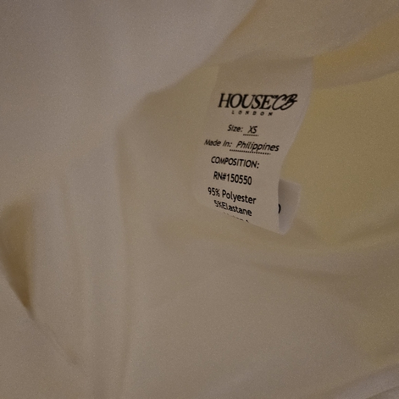 HOUSE OF CB 'Selena' Ivory Satin Ruffle Strapless Dress - Picture 10 of 13